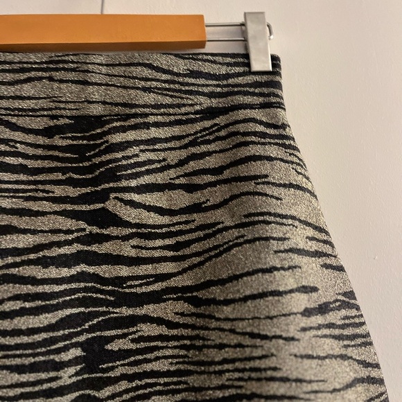 A.L.C. Zebra Metallic Mini Skirt (size Medium) - Picture 8 of 13
